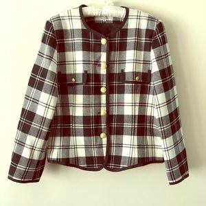 Talbots Women’s Plaid Wool Jacket